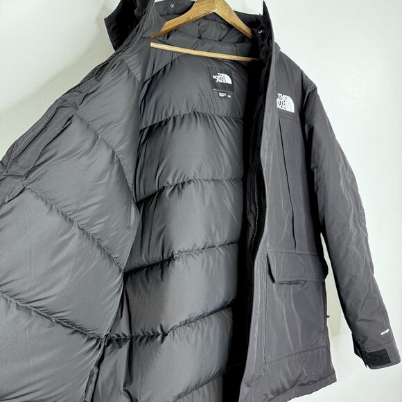 North Face Jacket Mens XXXL Black DryVent 600 Down Hooded Parka Puffer Winter 3X - Picture 6 of 15